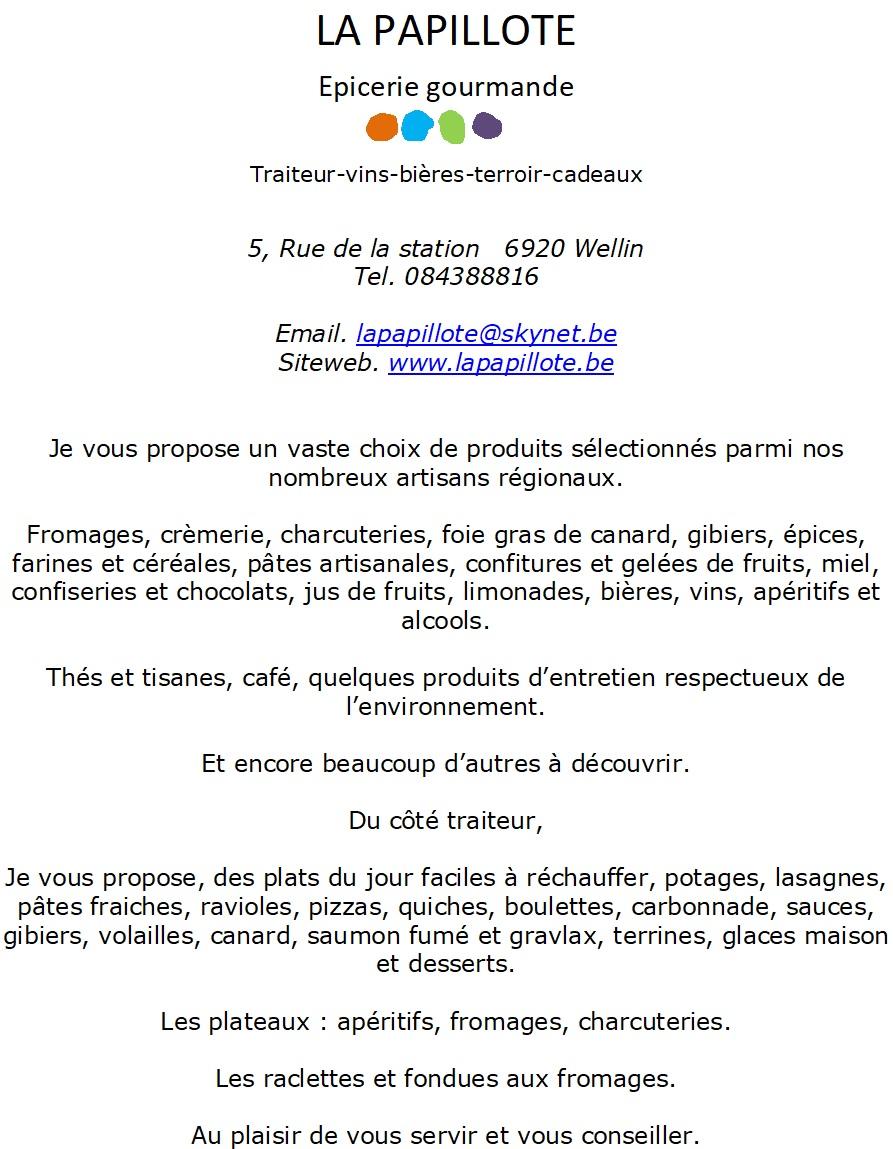 Proposition produits magasin
